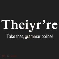 Theiy're Take That Grammar Police Beanie thumb 2