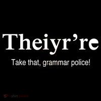 Theiy're Take That Grammar Police Women's Tank Top thumb 5