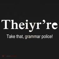 Theiy're Take That Grammar Police Visor thumb 3