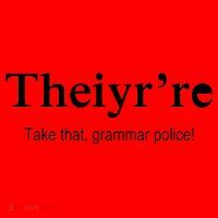 Theiy're Take That Grammar Police Santa Hat thumb 1