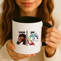 Them Horse Me Unicorn Coffee Mug thumb 3