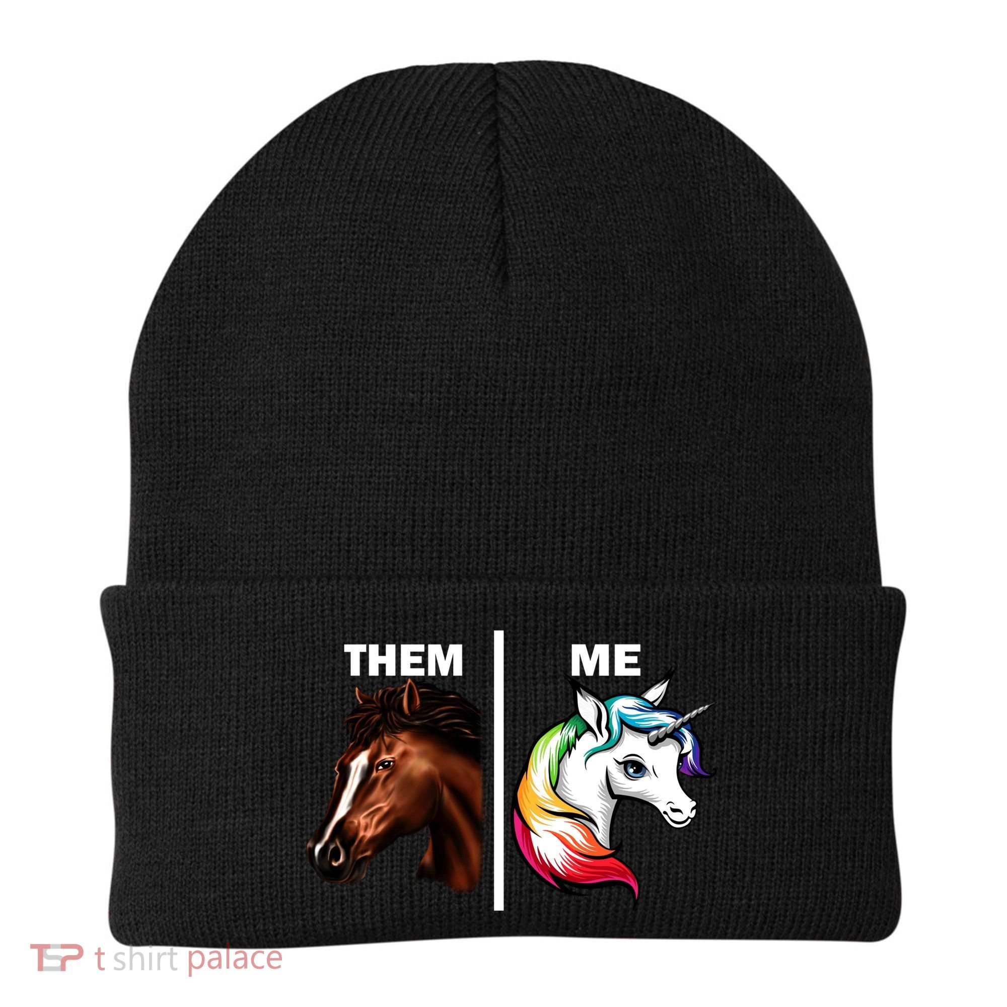 Them Horse Me Unicorn Beanie