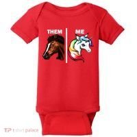 Them Horse Me Unicorn Baby Bodysuit thumb 0