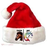 Them Horse Me Unicorn Santa Hat thumb 0