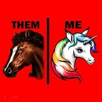 Them Horse Me Unicorn Santa Hat thumb 1