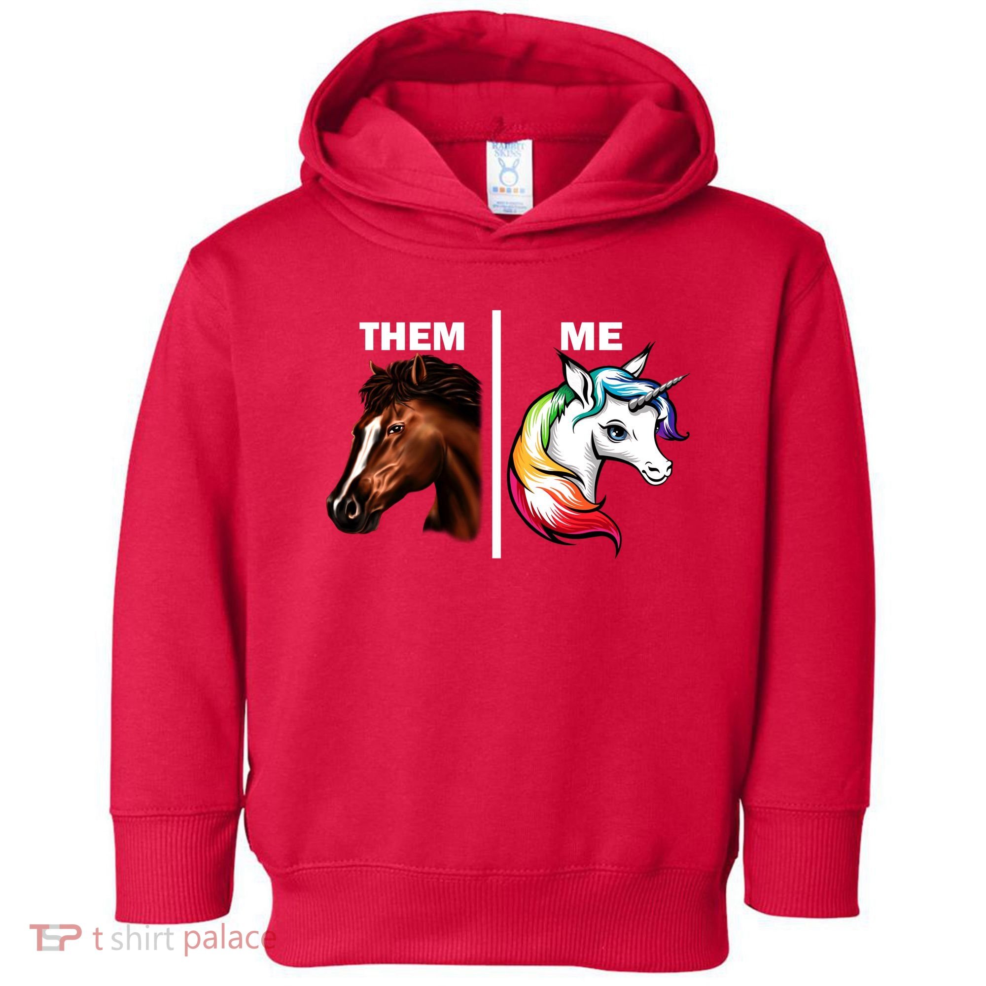 Them Horse Me Unicorn Toddler Hoodie