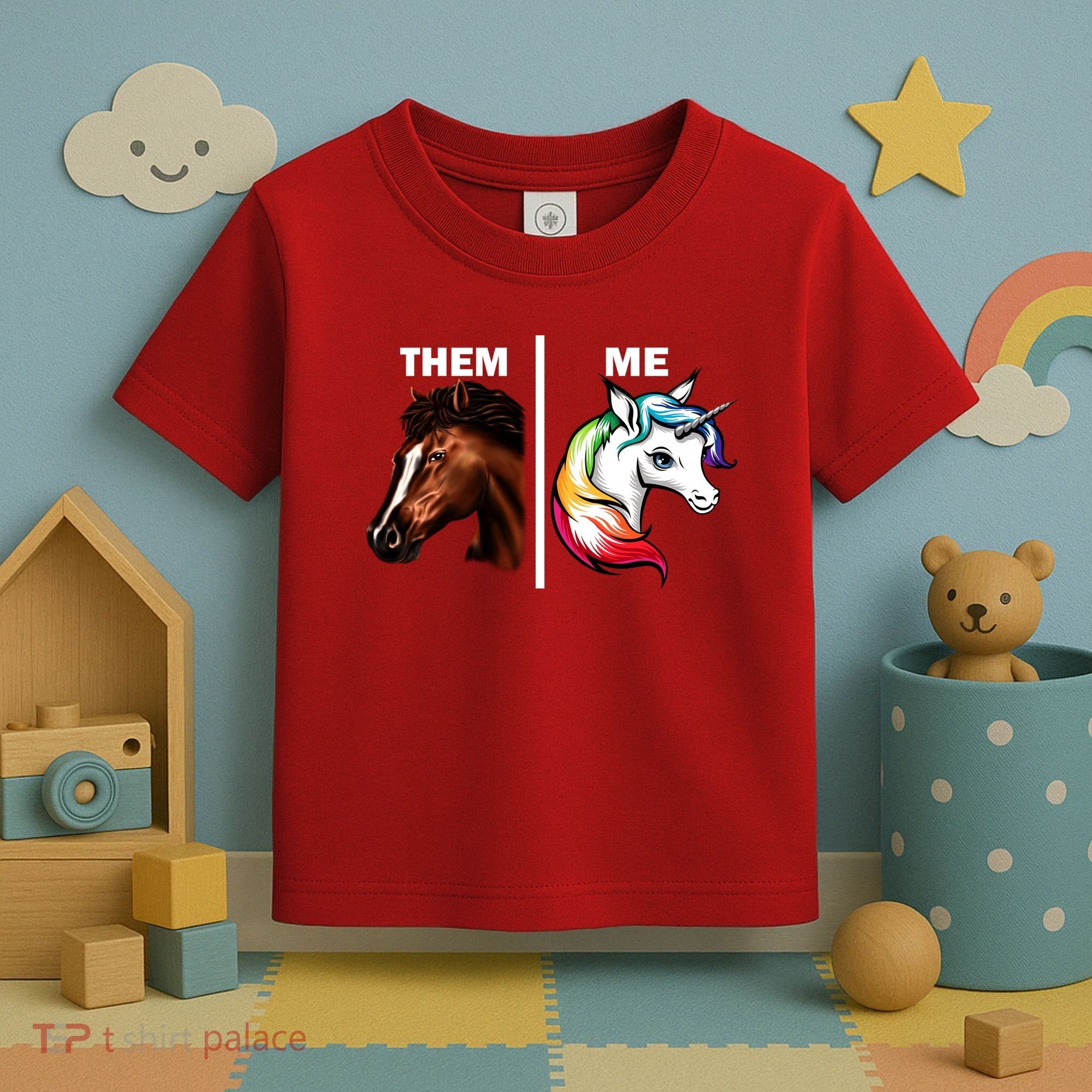 Them Horse Me Unicorn Toddler T-Shirt