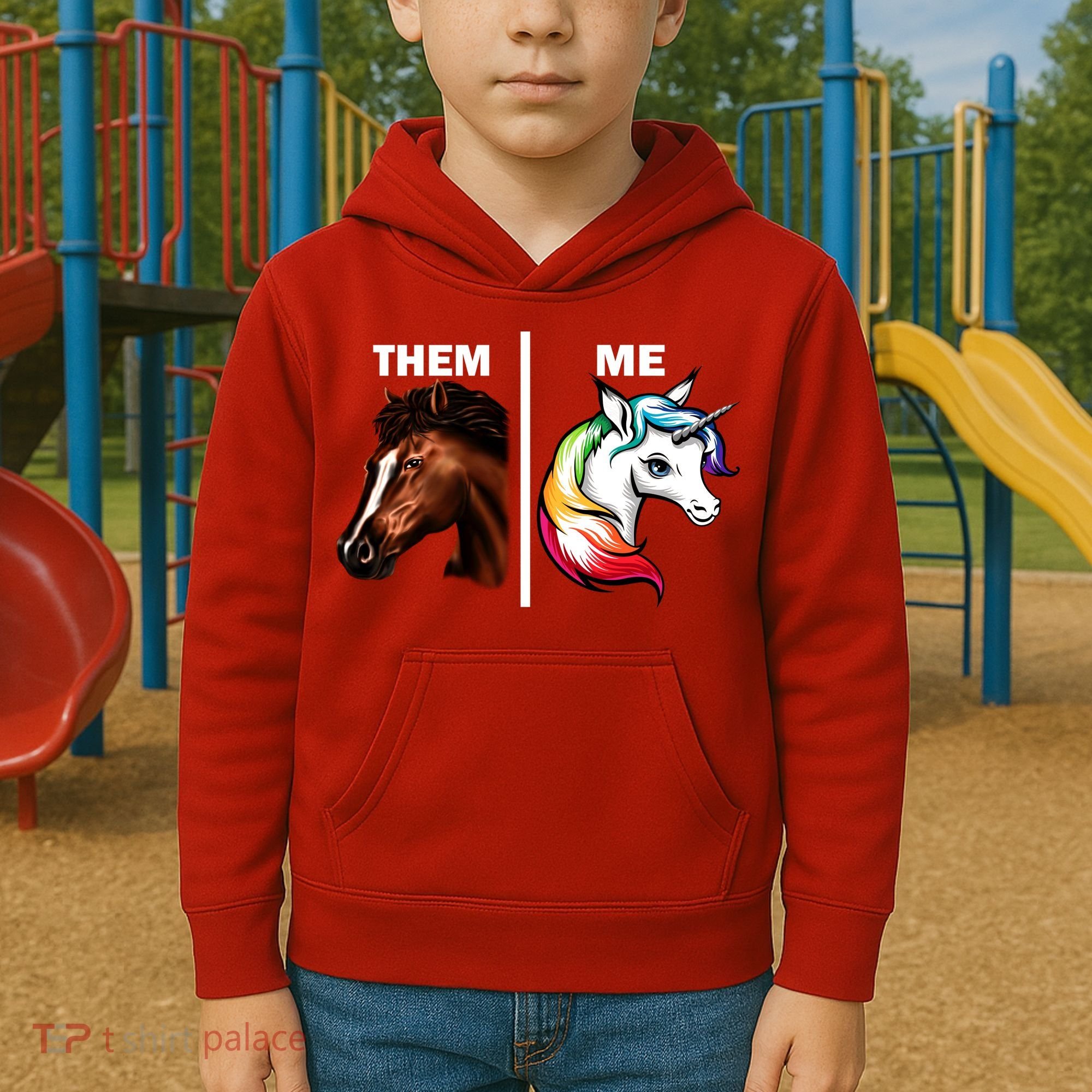 Them Horse Me Unicorn Kids Hoodie
