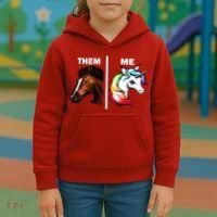 Them Horse Me Unicorn Kids Hoodie thumb 3