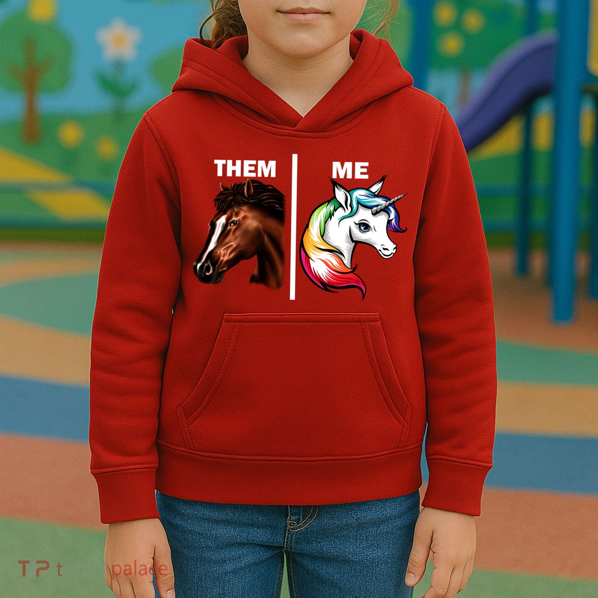 Them Horse Me Unicorn Kids Hoodie