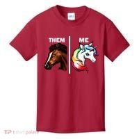 Them Horse Me Unicorn Kids T-Shirt thumb 0