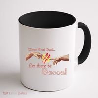 Then God Said Let There Be Bacon Coffee Mug thumb 1