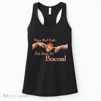Then God Said Let There Be Bacon Women's Tank Top thumb 0