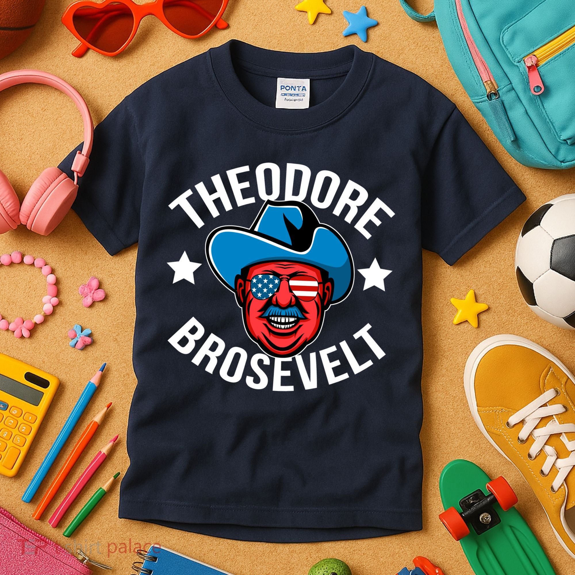 Theodore Brosevelt Kids T-Shirt