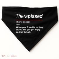 Therapissed Funny Definition USA-Made Doggie Bandana thumb 0