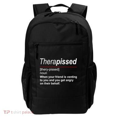 Therapissed Funny Definition Backpack