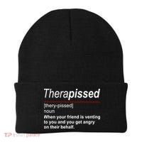 Therapissed Funny Definition Beanie thumb 0