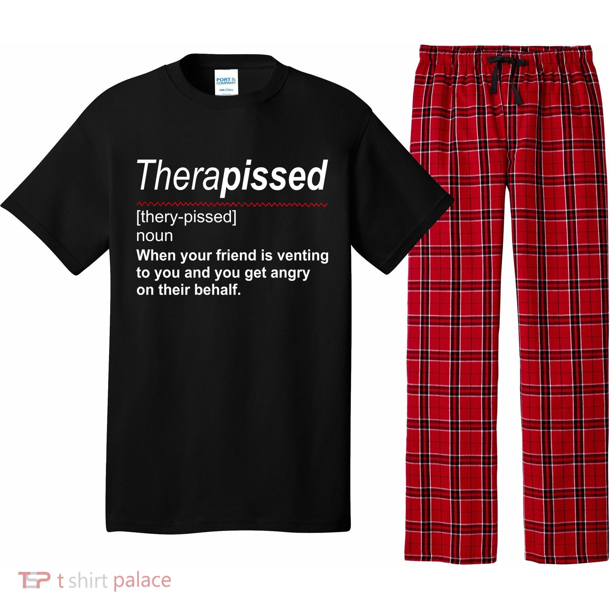 Therapissed Funny Definition Pajama Set