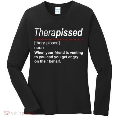 Therapissed Funny Definition Women's Long Sleeve Shirt