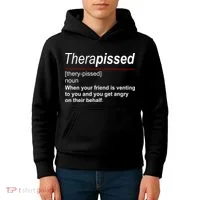 Therapissed Funny Definition Kids Hoodie thumb 4