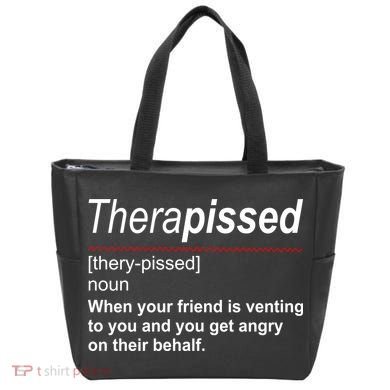 Therapissed Funny Definition Tote Bag
