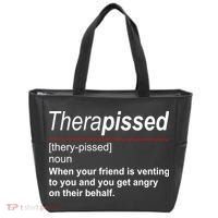 Therapissed Funny Definition Tote Bag thumb 0