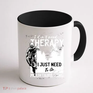 Therapy Mountain Biking Coffee Mug back