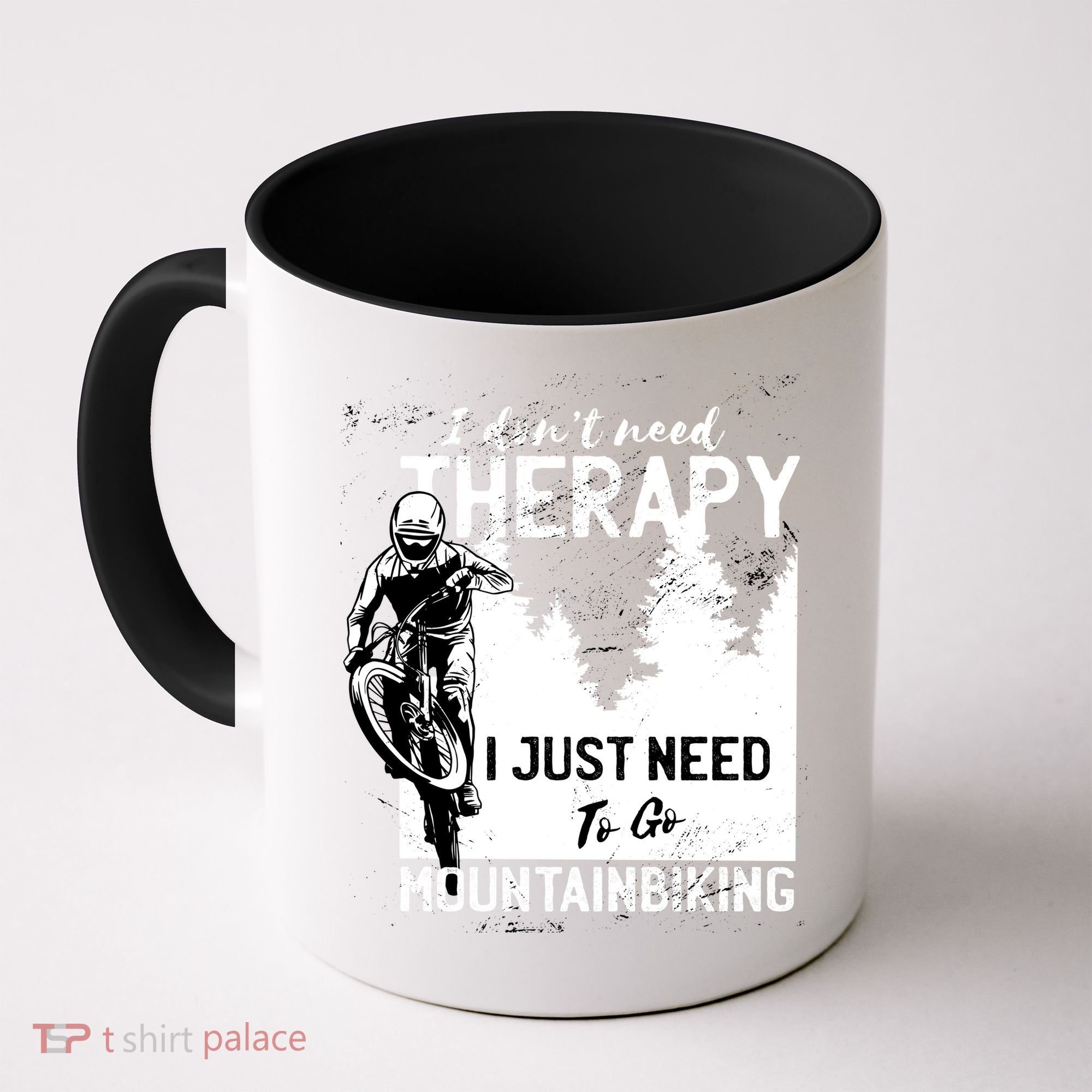 Therapy Mountain Biking Coffee Mug