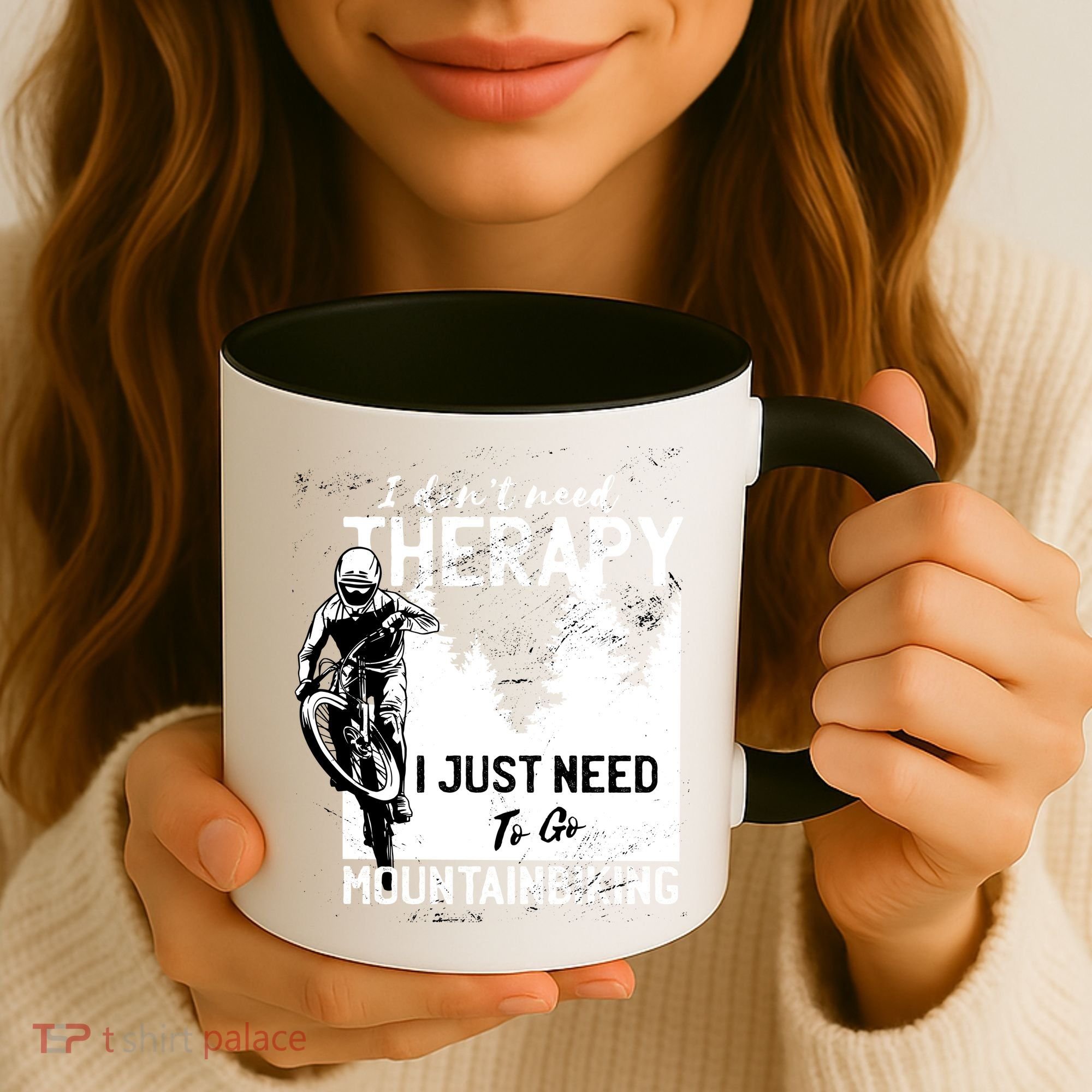 Therapy Mountain Biking Coffee Mug