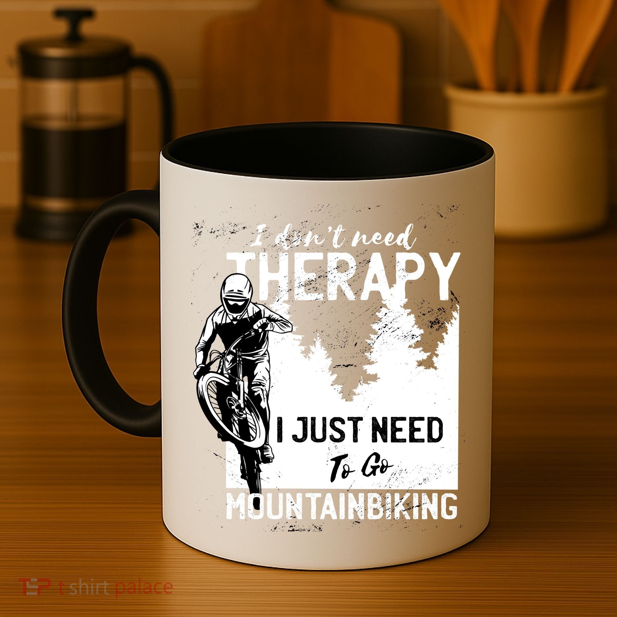 Therapy Mountain Biking Coffee Mug