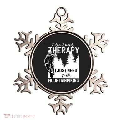 Therapy Mountain Biking Ornament