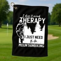 Therapy Mountain Biking Golf Towel thumb 1
