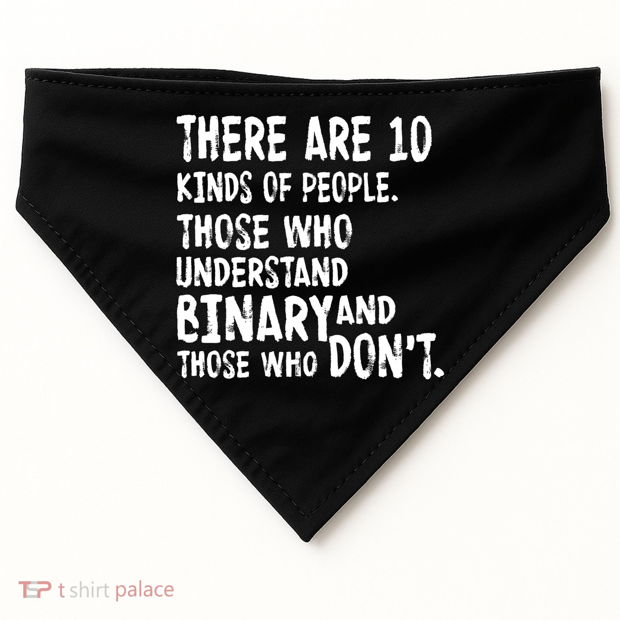 There Are 10 Kind of People Binary USA-Made Doggie Bandana