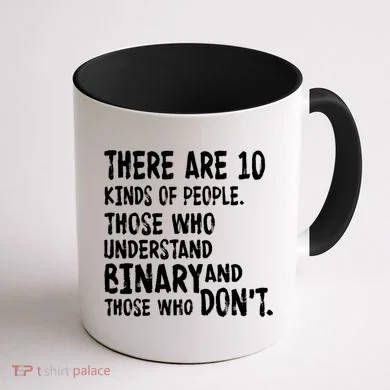 There Are 10 Kind of People Binary Coffee Mug back
