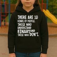 There Are 10 Kind of People Binary Kids Hoodie thumb 3