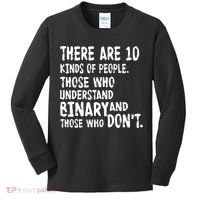 There Are 10 Kind of People Binary Kids Long Sleeve Shirt thumb 0