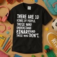 There Are 10 Kind of People Binary Kids T-Shirt thumb 3