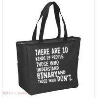 There Are 10 Kind of People Binary Tote Bag thumb 2