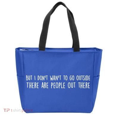 There Are People Outside Funny Meme Tote Bag
