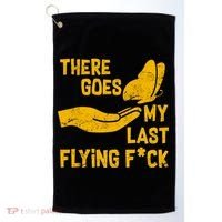 There Goes My Last Flying F*ck Golf Towel thumb 0