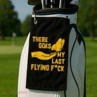 There Goes My Last Flying F*ck Golf Towel thumb 2