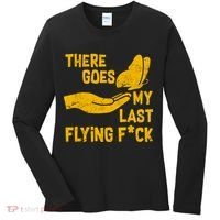 There Goes My Last Flying F*ck Women's Long Sleeve Shirt thumb 0