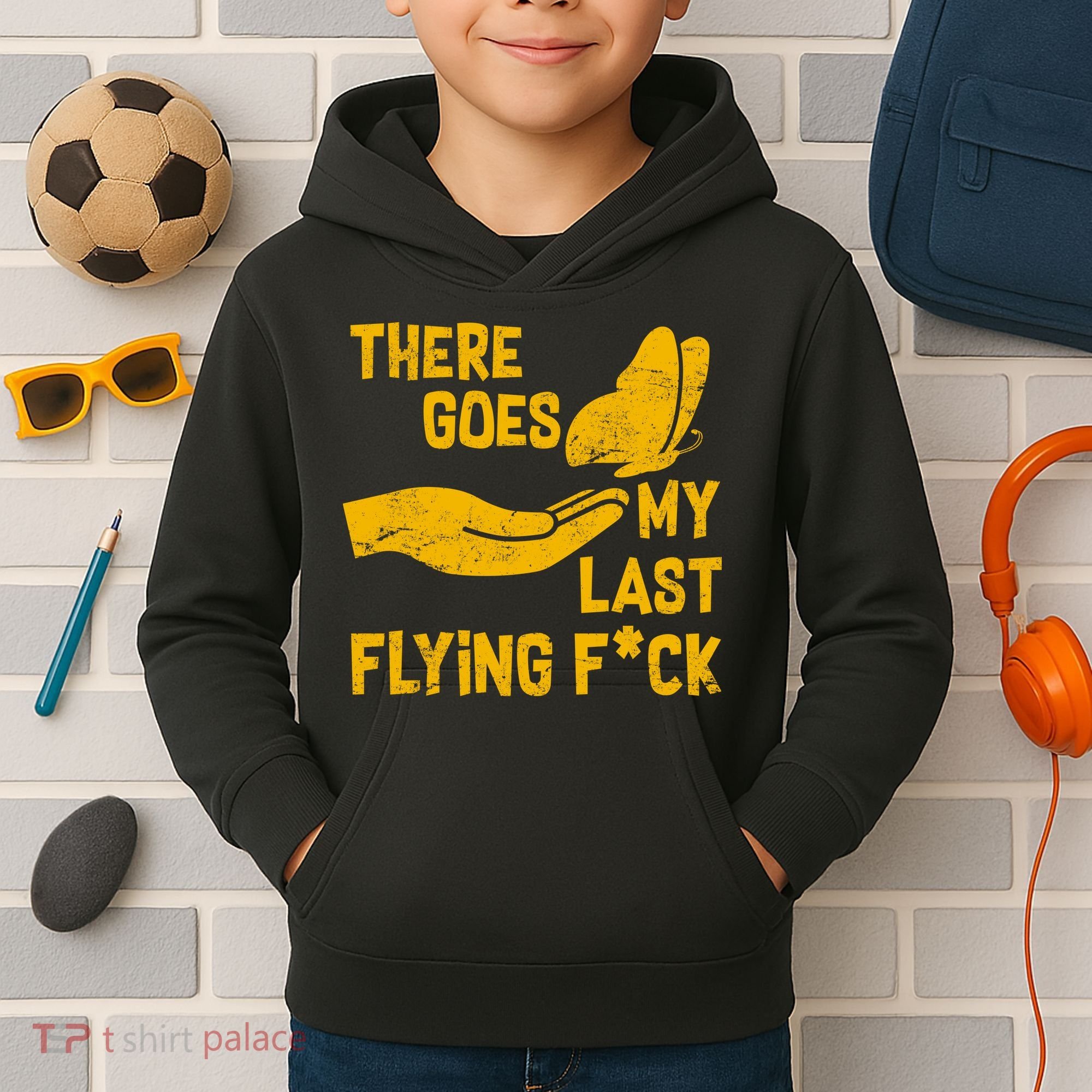 There Goes My Last Flying F*ck Kids Hoodie