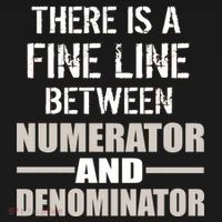 There Is A Fine Line Between Numerator And Denominator USA-Made Doggie Bandana thumb 2