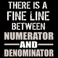 There Is A Fine Line Between Numerator And Denominator Bucket Hat thumb 4