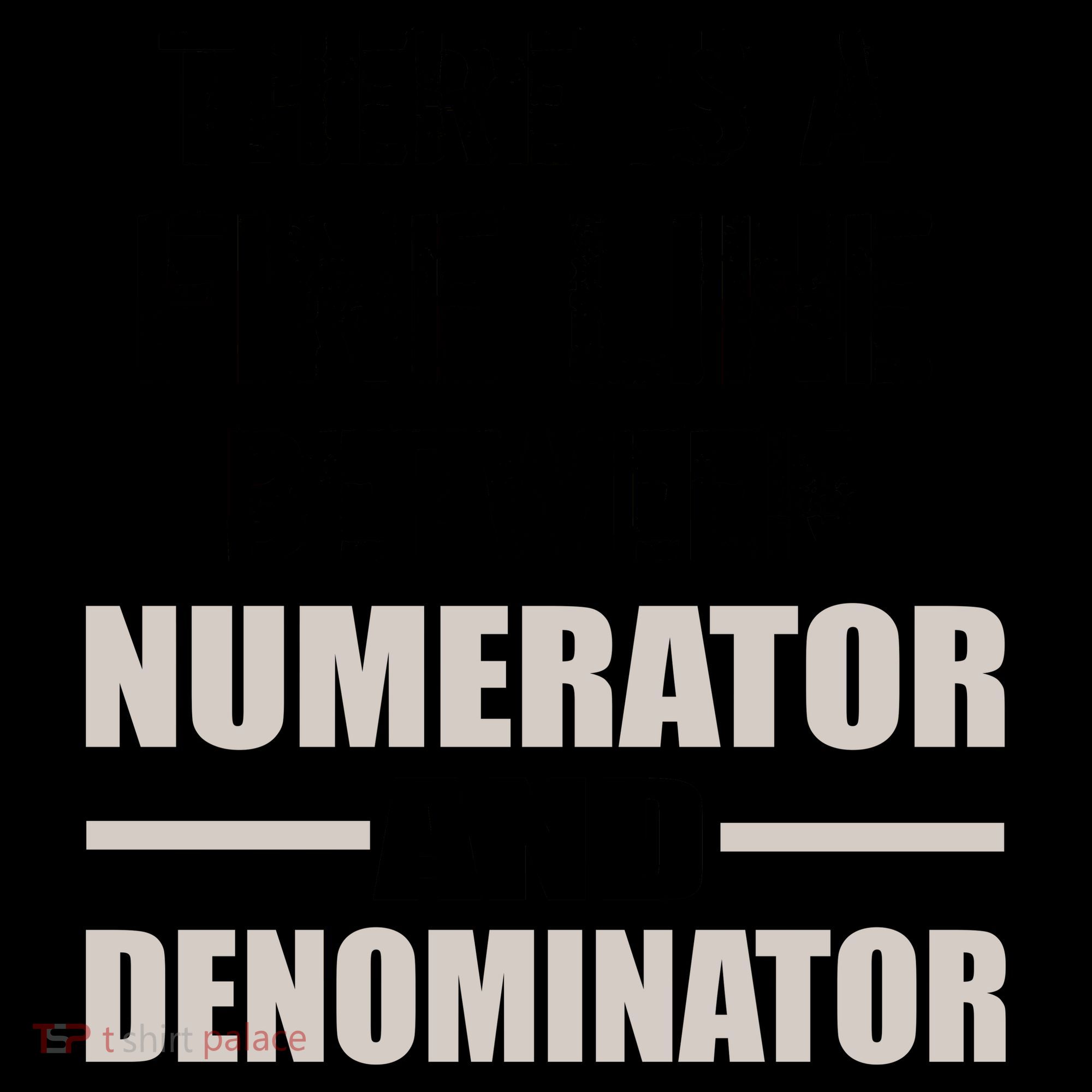 There Is A Fine Line Between Numerator And Denominator Coffee Mug
