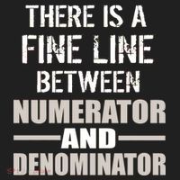 There Is A Fine Line Between Numerator And Denominator Beanie thumb 2