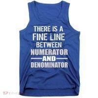 There Is A Fine Line Between Numerator And Denominator Tank Top thumb 0