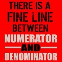 There Is A Fine Line Between Numerator And Denominator Santa Hat thumb 1