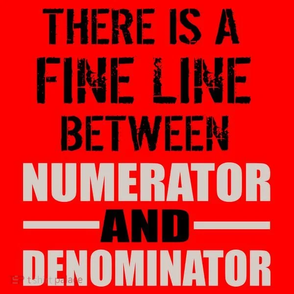 There Is A Fine Line Between Numerator And Denominator Santa Hat